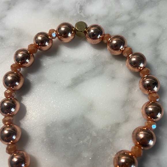 Rose gold hematite bracelets in 7” - Picture 3 of 6